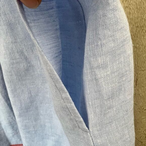 J.Jill Linen A Line Dress Cornflower Multi NWT - Picture 8 of 12